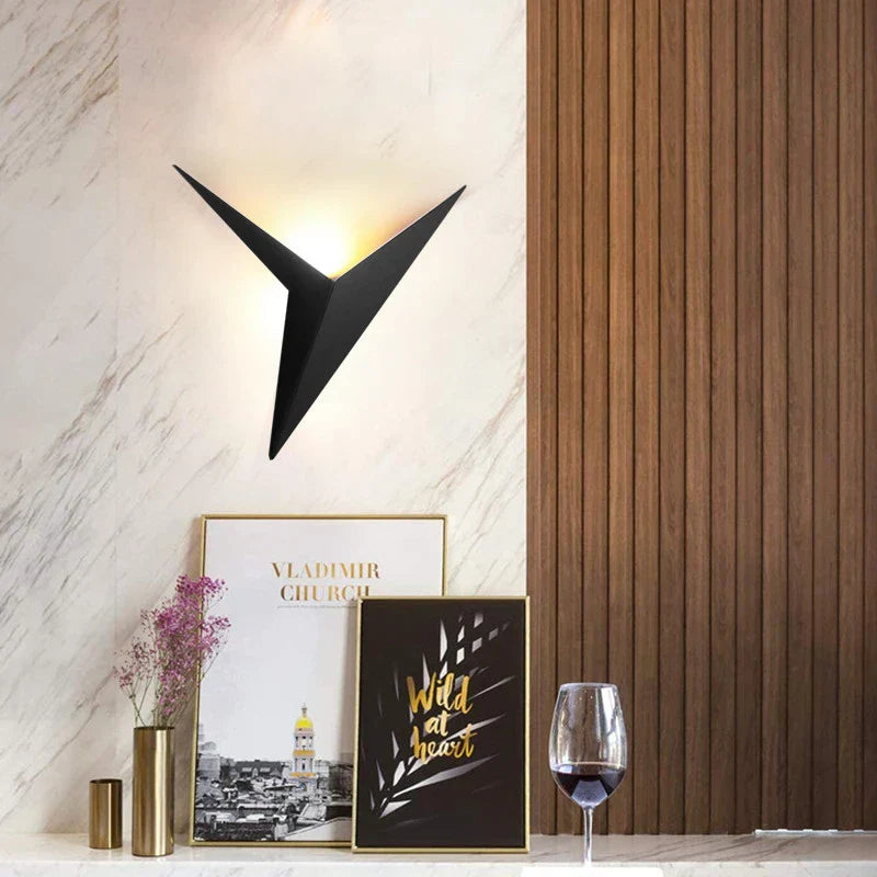 Modern Triangular Wall Lamp - TrigoLux-White-Warm White-State of Style