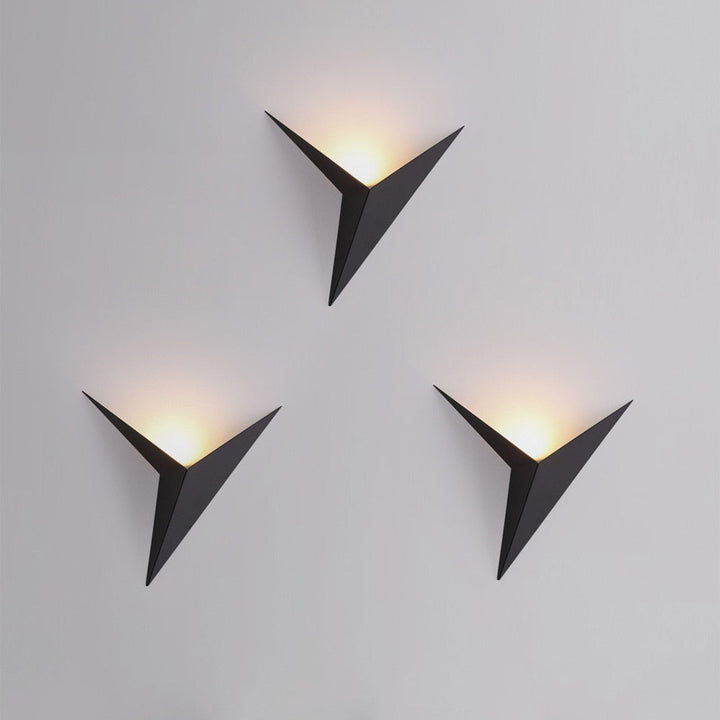 Modern Triangular Wall Lamp - TrigoLux-White-Warm White-State of Style