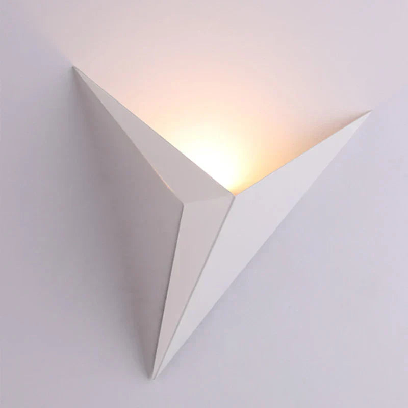 Modern Triangular Wall Lamp - TrigoLux-White-Warm White-State of Style