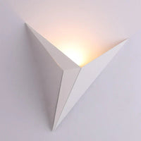 Modern Triangular Wall Lamp - TrigoLux-White-Warm White-State of Style