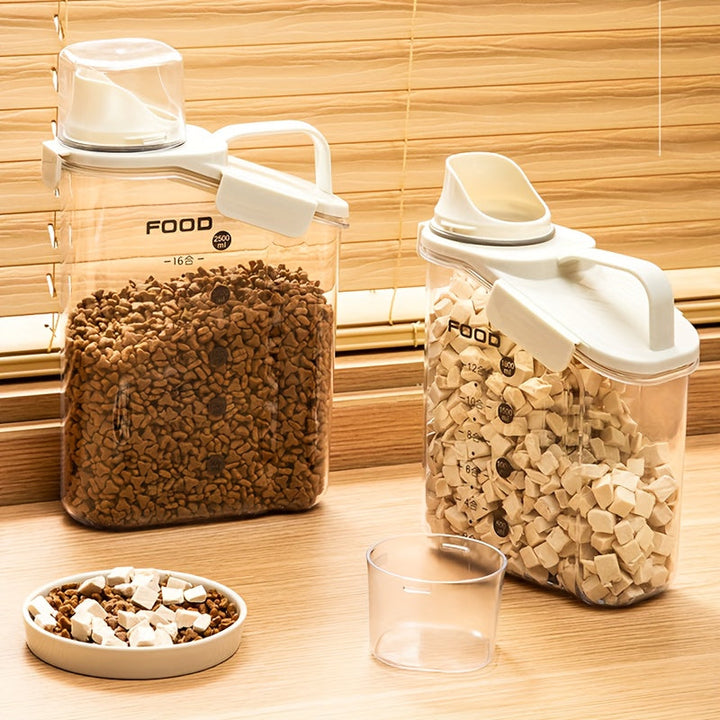 Moisture-Proof Pet Food Container with Measuring Cup - FreshBite-2800ml-State of Style