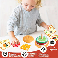 Montessori Stacking Toy - BurgerBuilders-State of Style
