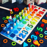Montessori Toddler Activity Board - Wooden PlaySafari-Colored-State of Style