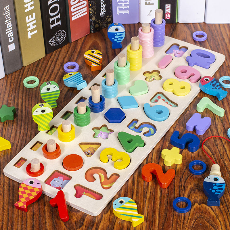 Montessori Toddler Activity Board - Wooden PlaySafari-Pastel-State of Style