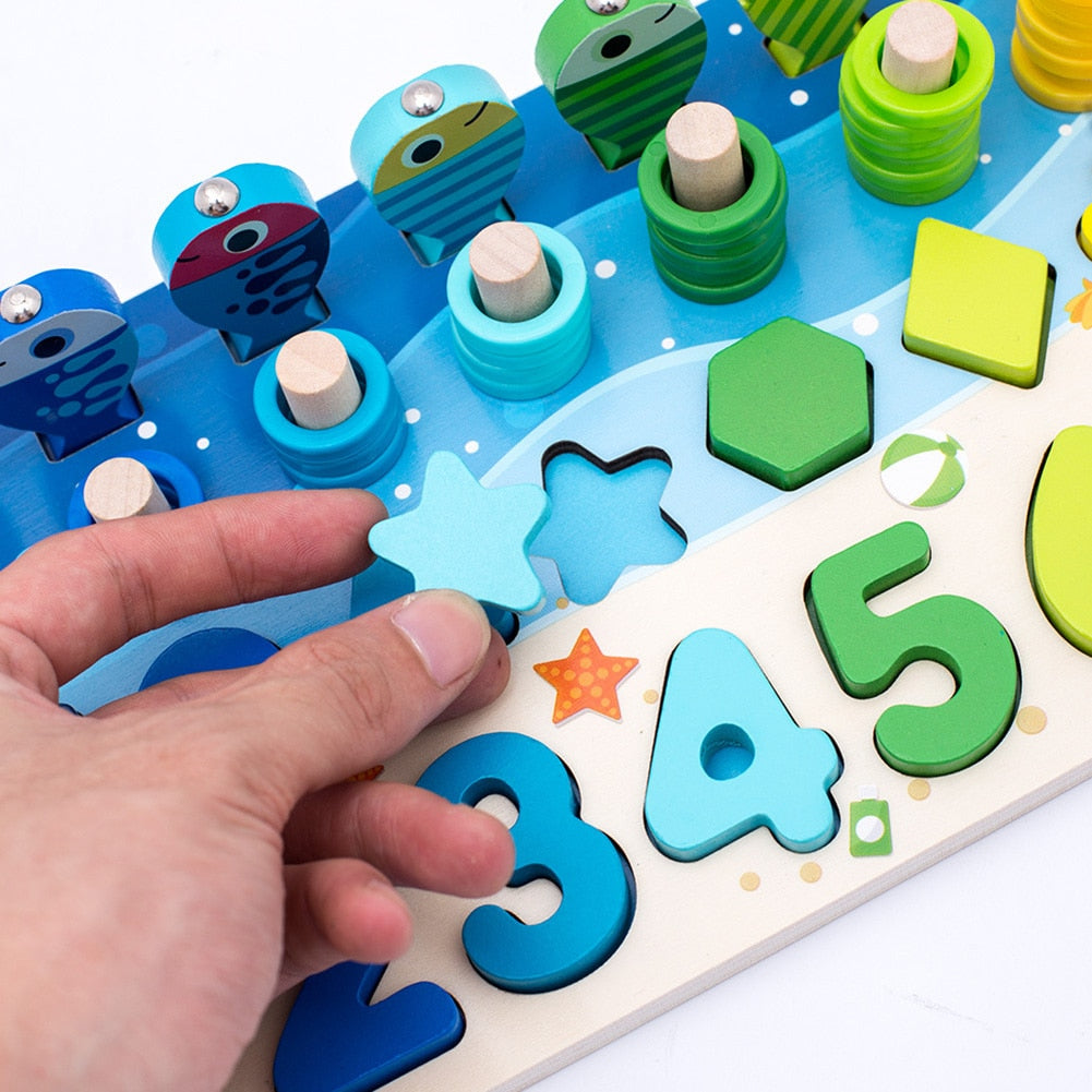 Montessori Toddler Activity Board - Wooden PlaySafari-Pastel XL-State of Style