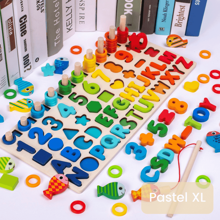 Montessori Toddler Activity Board - Wooden PlaySafari-Pastel XL-State of Style