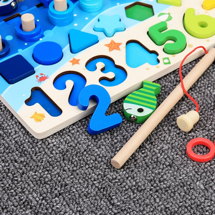 Montessori Toddler Activity Board - Wooden PlaySafari-Pastel XL-State of Style