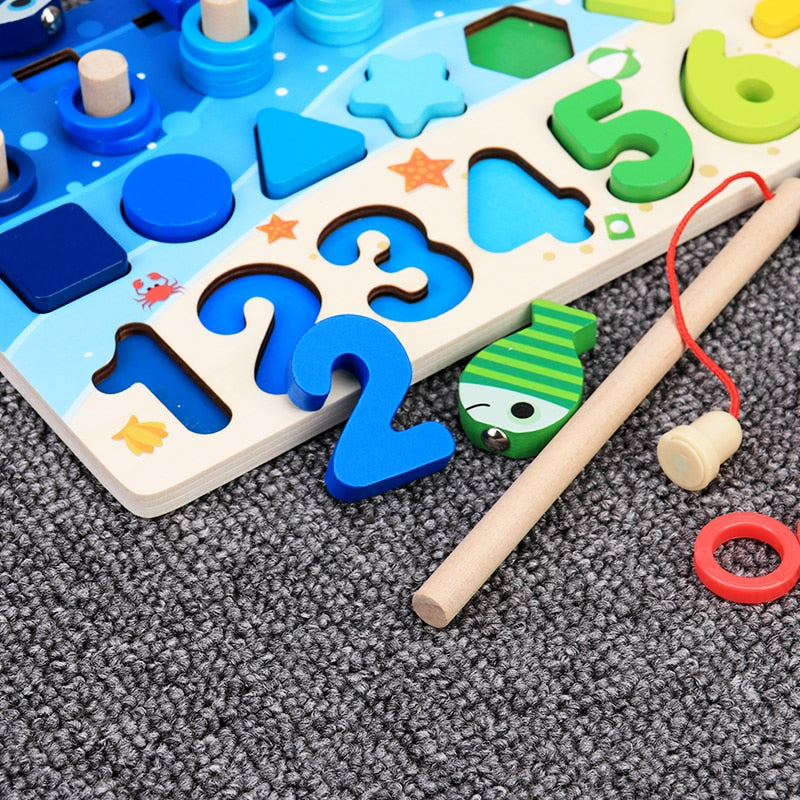 Montessori Toddler Activity Board - Wooden PlaySafari-Pastel XL-State of Style