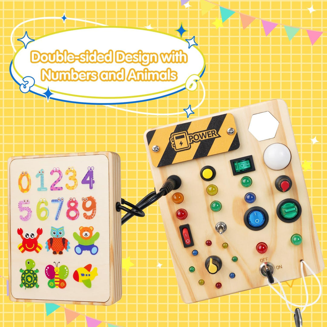 Montessori Toddler Pinboard with LED Lighting - SparkleSense-State of Style