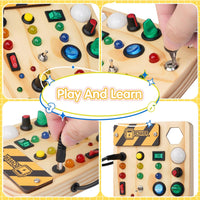 Montessori Toddler Pinboard with LED Lighting - SparkleSense-State of Style