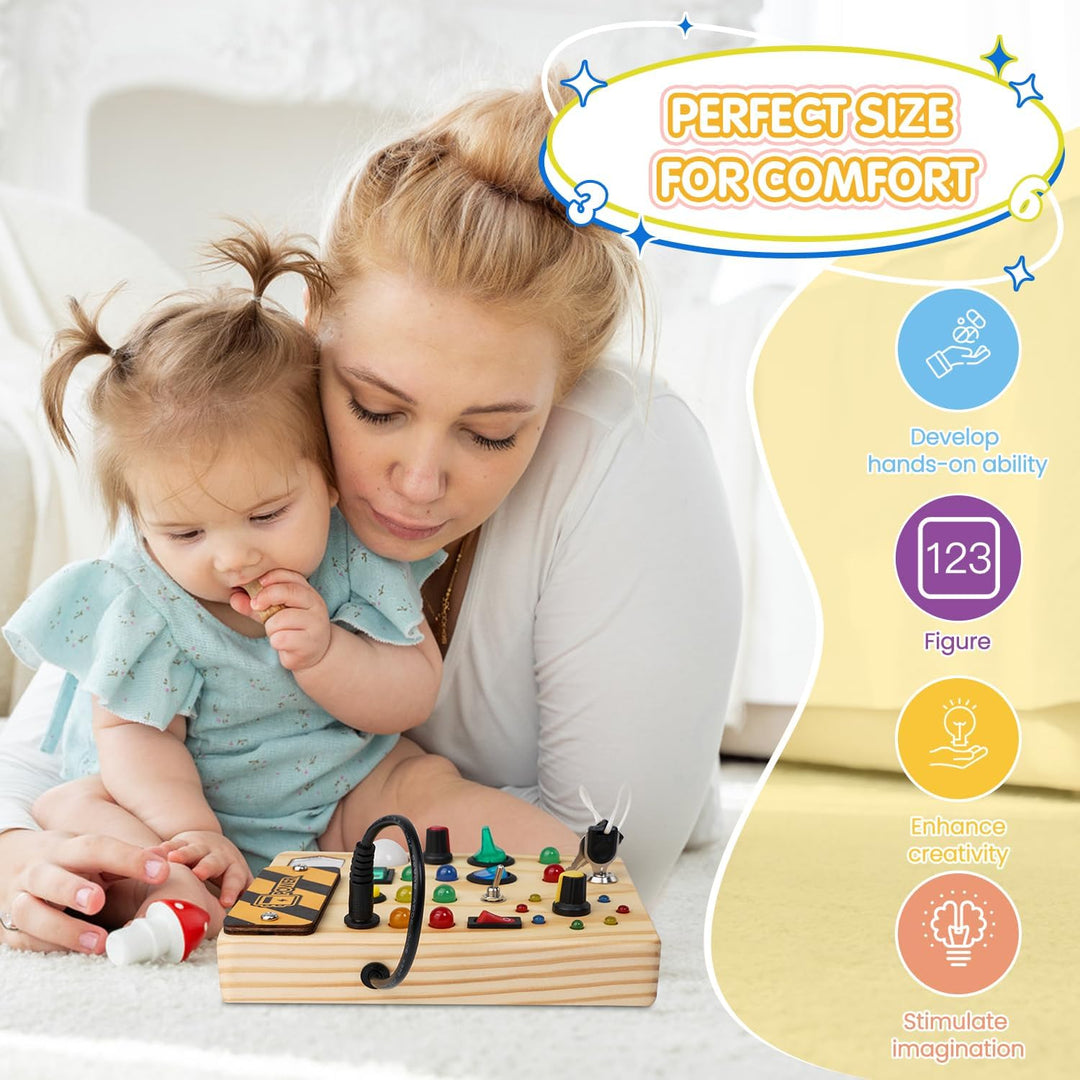 Montessori Toddler Pinboard with LED Lighting - SparkleSense-State of Style