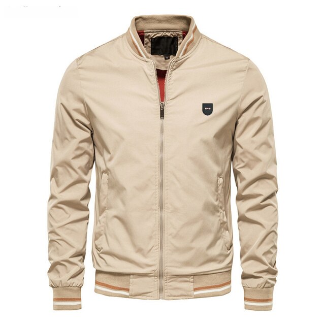 Moratos Lightweight Jacket | Stylish Summer Bomber-Khaki-M-State of Style