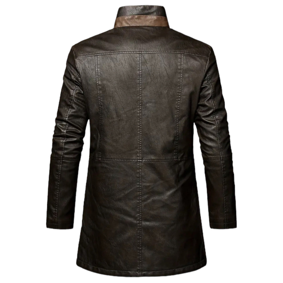 Motorcycle Jacket with Stylish Protection for Men - Stealth Phantom-Saddle Brown-S-State of Style