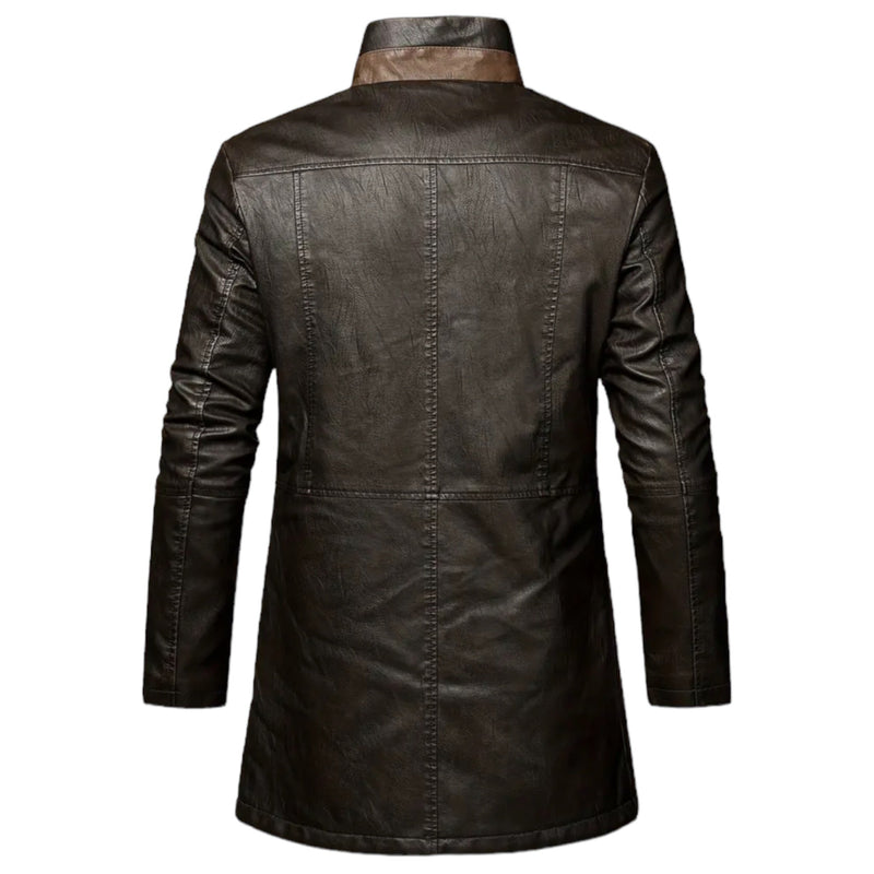 Motorcycle Jacket with Stylish Protection for Men - Stealth Phantom-Saddle Brown-S-State of Style