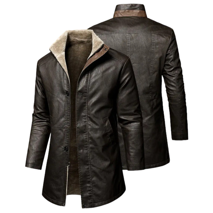 Motorcycle Jacket with Stylish Protection for Men - Stealth Phantom-Saddle Brown-S-State of Style