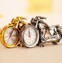 MotoTime Retro Motorcycle Alarm Clock-Gold-State of Style