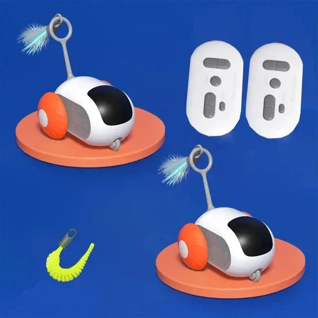 Moving Cat Toy - KittyChase-Orange 2 pieces-State of Style