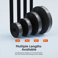 Toocki Kabel-Organizer, Drahtwickler, USB-Kabelmanagement, Schutz für Kopfhörer, Maus, Kabelbinder, Telefonzubehör für iPhone, Samsung-5M Black-State of Style