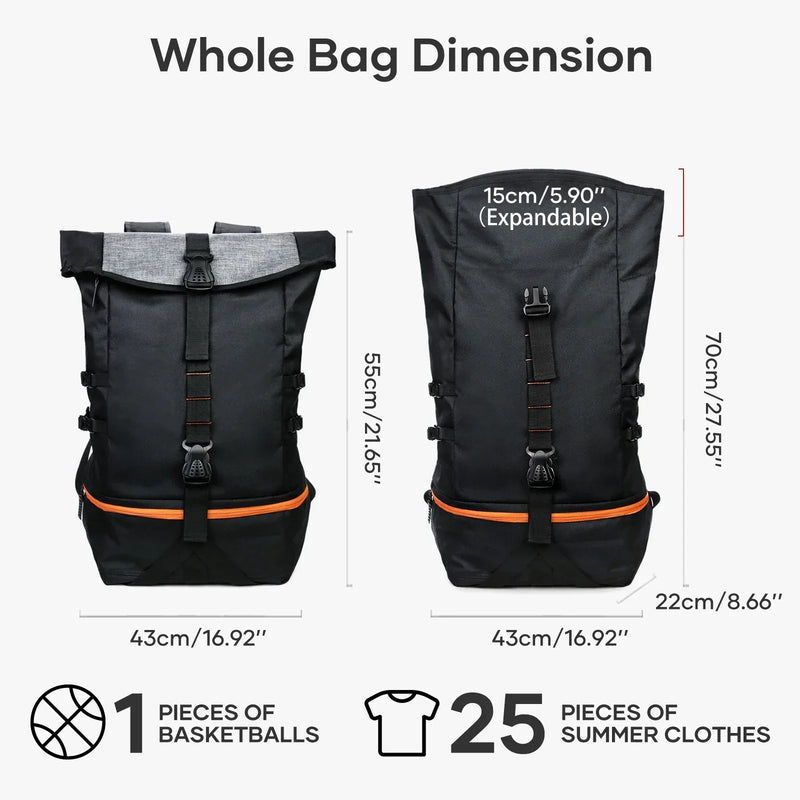 Multifunctional 35L Backpack for Sports & Travel – SportsPro-State of Style