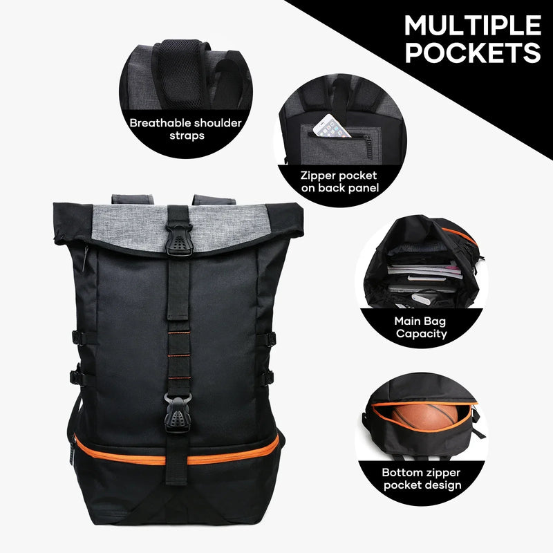 Multifunctional 35L Backpack for Sports & Travel – SportsPro-State of Style