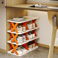 Multifunctional and Foldable Shoe Rack - SpaceSaver-3-Orange-State of Style