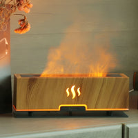 Multifunctional Aroma Humidifier – GlowFlame-Light wood grain-State of Style