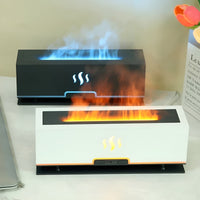 Multifunctional Aroma Humidifier – GlowFlame-Light wood grain-State of Style