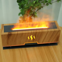 Multifunctional Aroma Humidifier – GlowFlame-Light wood grain-State of Style