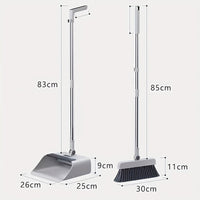 Multifunctional Broom and Dustpan Set - SweepMaster-White-1 Broom + 1 Dustpan + 1 Floor Brush-State of Style