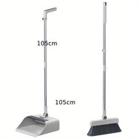 Multifunctional Broom and Dustpan Set - SweepMaster-White-1 Broom + 1 Dustpan + 1 Floor Brush-State of Style
