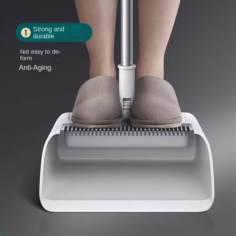 Multifunctional Broom and Dustpan Set - SweepMaster-White-1 Broom + 1 Dustpan + 1 Floor Brush-State of Style