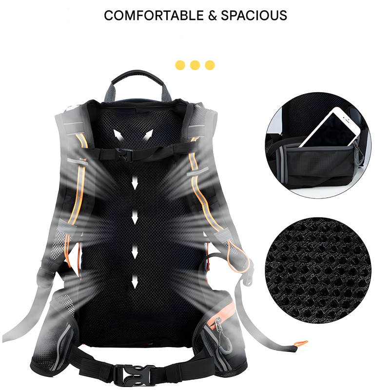 Multifunctional Drinking Backpack - HydroRide-Grey-State of Style