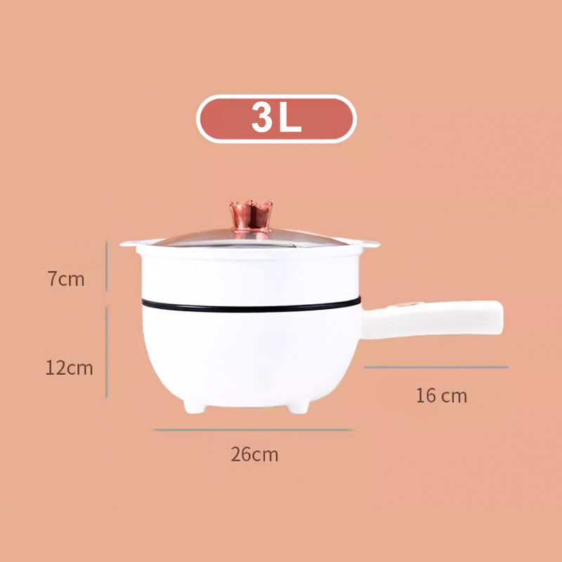 Multifunctional Electric Frying Pan with Steamer - CookEase-State of Style