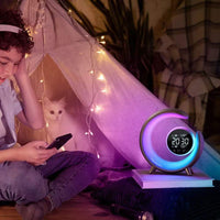 Multifunctional Night Light with RGB & Alarm Clock Function – Lumivo-Gold-State of Style