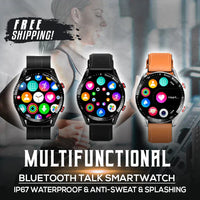 Multifunctional Smartwatch - HealthSync Pro-Black Rubber-State of Style