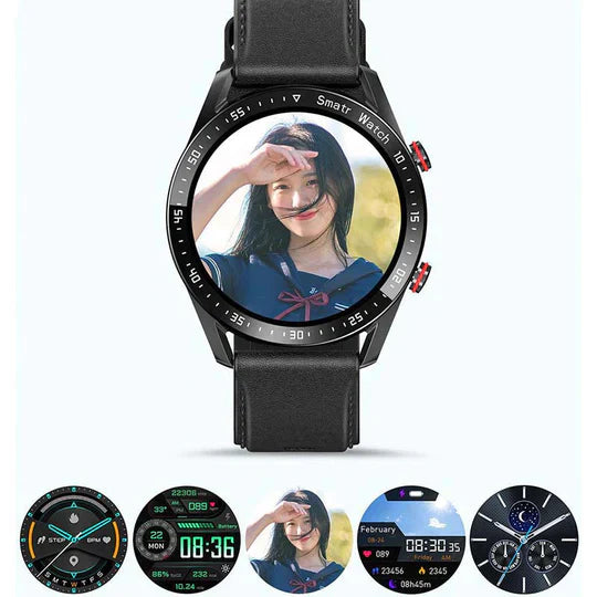 Multifunctional Smartwatch - HealthSync Pro-Black Rubber-State of Style