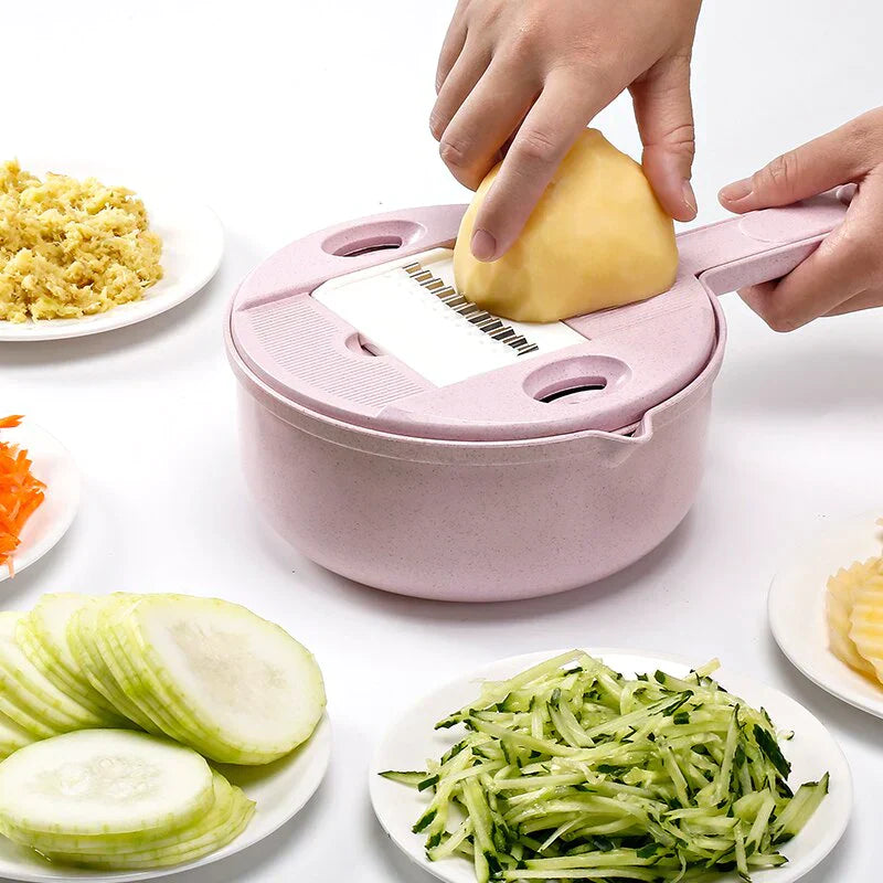 Multifunctional Vegetable Cutter - SliceMaster-Pink-State of Style