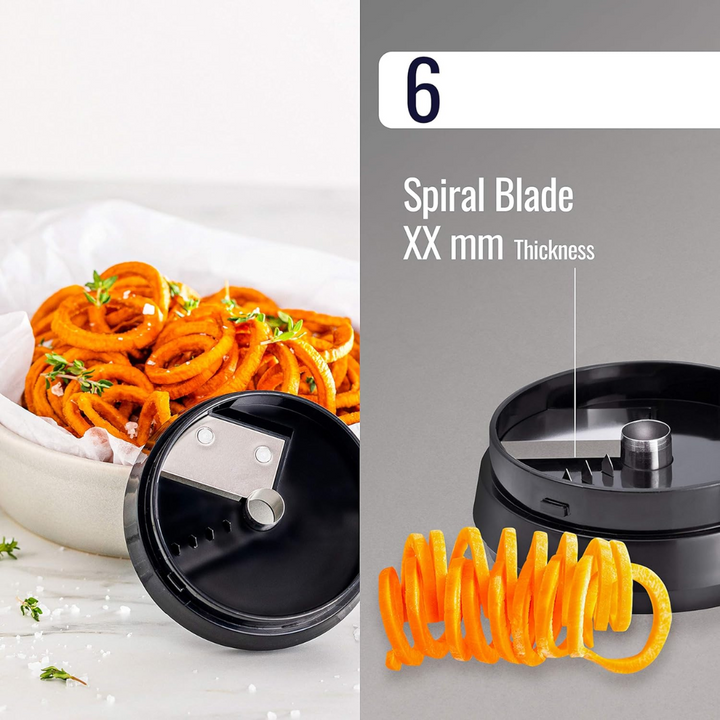 Multifunctional Vegetable Spiral Slicer with Stainless Steel Blade-4 in 1-State of Style