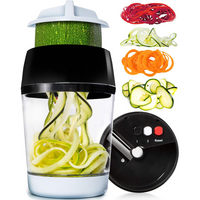 Multifunctional Vegetable Spiral Slicer with Stainless Steel Blade-4 in 1-State of Style