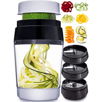 Multifunctional Vegetable Spiral Slicer with Stainless Steel Blade-6 in 1-State of Style