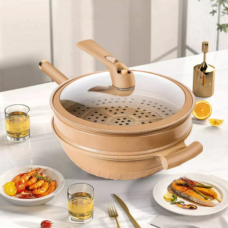 Multifunctional Wok Pan with Non-Stick Coating – CookFlex-State of Style