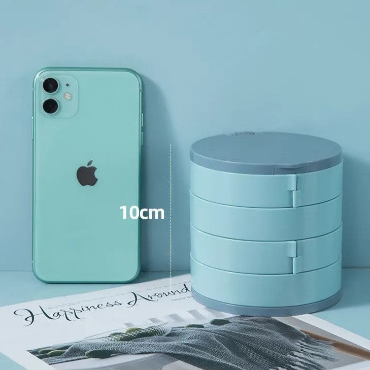 Multilayer Rotating Jewellery Organiser-BLUE-State of Style