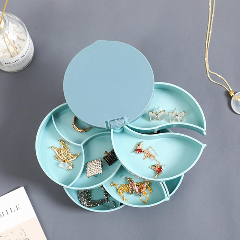Multilayer Rotating Jewellery Organiser-BLUE-State of Style