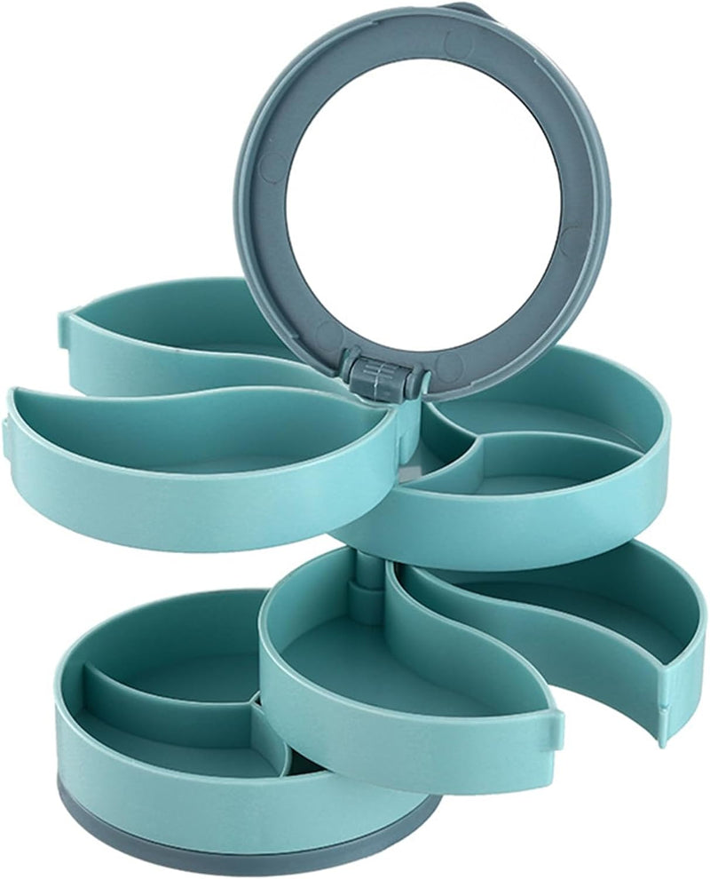 Multilayer Rotating Jewellery Organiser-BLUE-State of Style