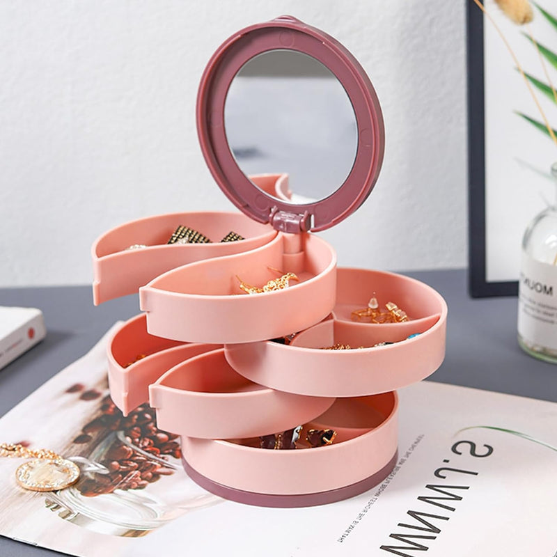 Multilayer Rotating Jewellery Organiser-PINK-State of Style