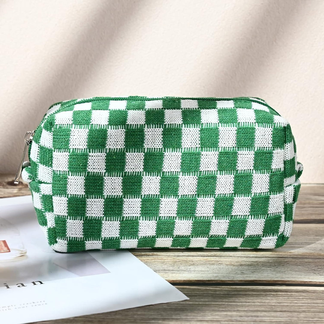 Must-Have Geruite Make-up Tas Set-Rood-State of Style