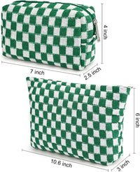 Must-Have Geruite Make-up Tas Set-Rood-State of Style