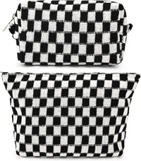 Must-Have Geruite Make-up Tas Set-Rood-State of Style