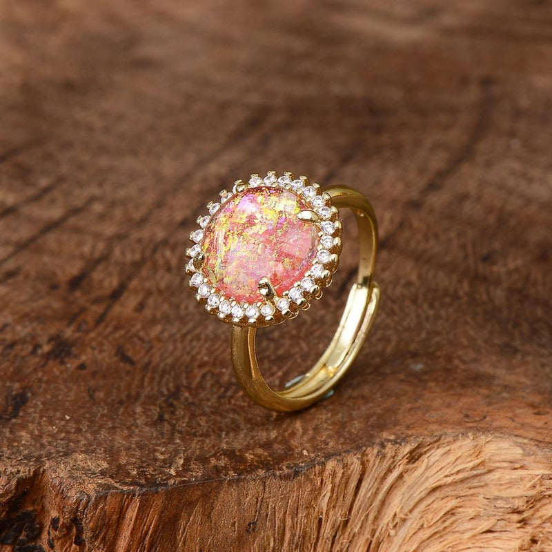 Mystical Shine Cocktail Ring – Elowen-Blue-State of Style