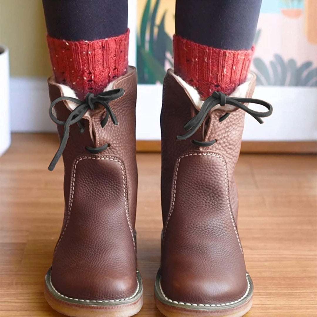 Women's Waterproof Ankle Boots with Warm Lining – Natalja